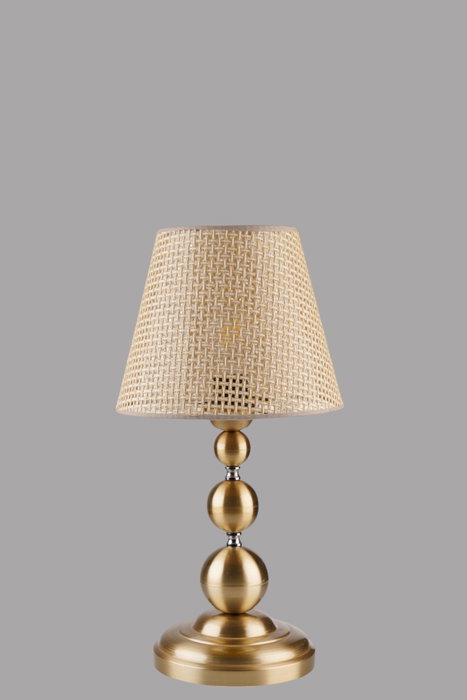 Opviq Lámpara de mesa 8908-4 Beige y Dorado